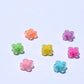 BULK 8MM Bright Colored Four Leaf Clover Acrylic Spacer Beads