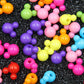 BULK 10MM Cute Mouse Head Acrylic Beads