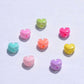 BULK 9MM Bright Colored Heart Acrylic Spacer Beads with Vertical Hole