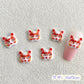 Kitsune Fox Mask, Animal Theme Nail Art Charm, Mini Cabochon (10mm x 11mm)