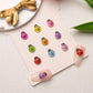 10MM x 8MM Multi-Colored Ladybug Themed 3D Nail Art Charms, Mini Cabochon