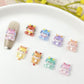 10MM x 10MM Colorful Dragons 3D Nail Art Charms, Mini Cabochon
