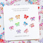 11MM x 8MM Mix Color Gradient Butterflies, Insect Nail Art Charms, Mini Cabochon
