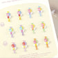 14MM x 7MM Heart Wands,  3D Nail Art Charms, Mini Cabochon