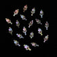 14MM x 7MM Heart Wands,  3D Nail Art Charms, Mini Cabochon