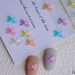 3D Glitter Shimmer Butterfly Bow, Nail Art Charms
