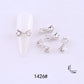 3D Rhinestone Bows Nail Art Charms, Mini Cabochon