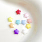 6MM Glow-in-the-Dark Dainty Puffy Stars 3D Nail Art Charms, Mini Cabochon