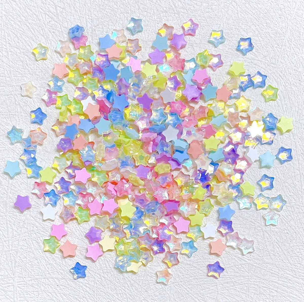 6MM Pastel Jelly Star Rhinestone, 3D Nail Art Charms, Mini Cabochon