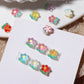 6MM x 7MM Translucent Flowers, Floral Themed 3D Nail Art Charms, Mini Cabochon