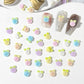 7MM x 6MM  Rose Flower, 3D Nail Art Charms, Mini Cabochon
