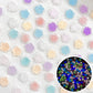 8MM Mixed Glow-in-Dark Glitter Roses, Floral Themed 3D Nail Art Charms