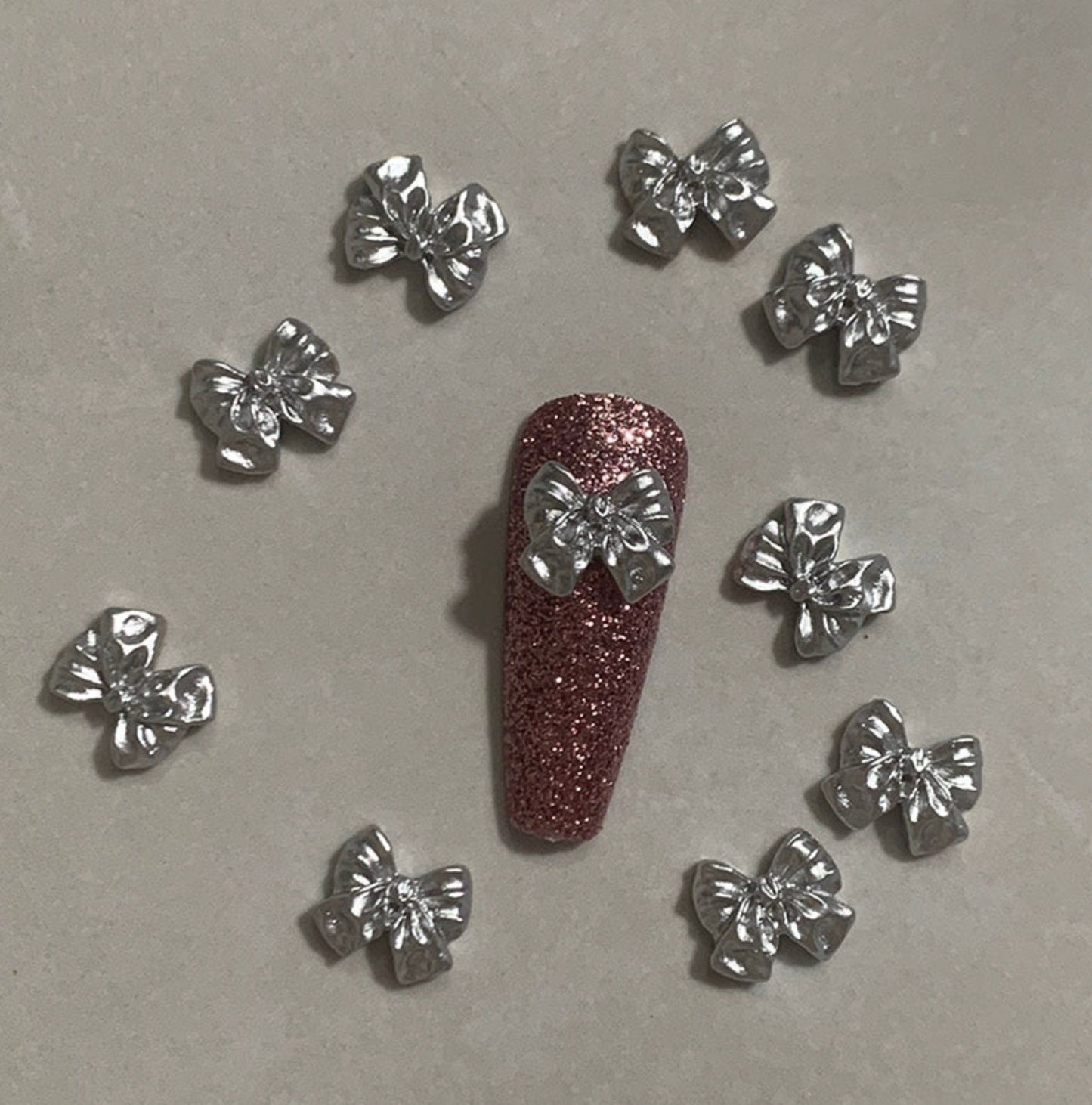 9MM 3D Mini Bow Nail Art Charms, Mini Cabochon
