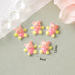 8MM x 12MM Colorful Teddy Bears 3D Nail Art Charms, Mini Cabochon
