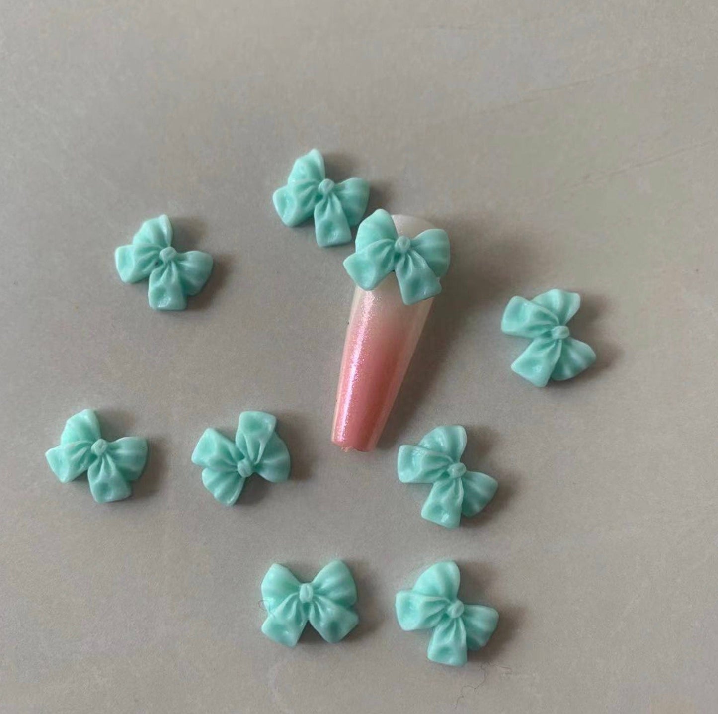 9MM 3D Mini Bow Nail Art Charms, Mini Cabochon