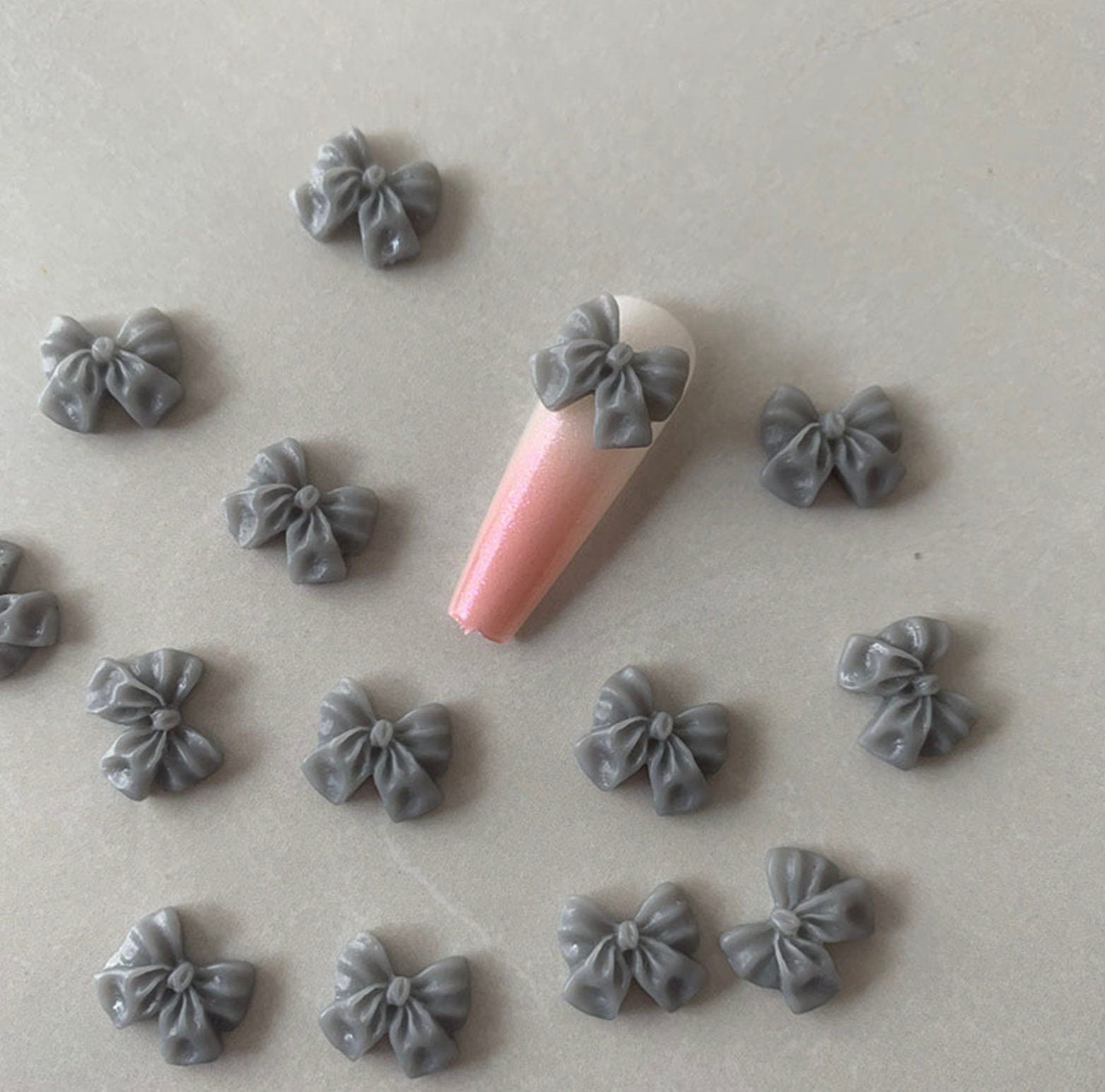 9MM 3D Mini Bow Nail Art Charms, Mini Cabochon