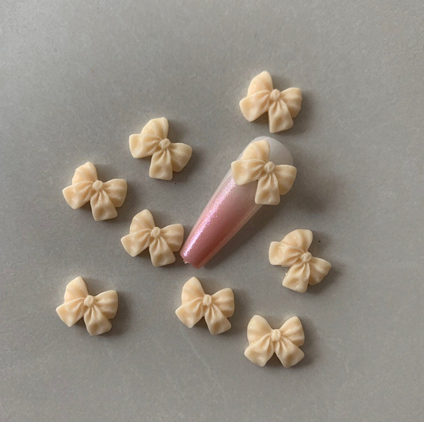 9MM 3D Mini Bow Nail Art Charms, Mini Cabochon