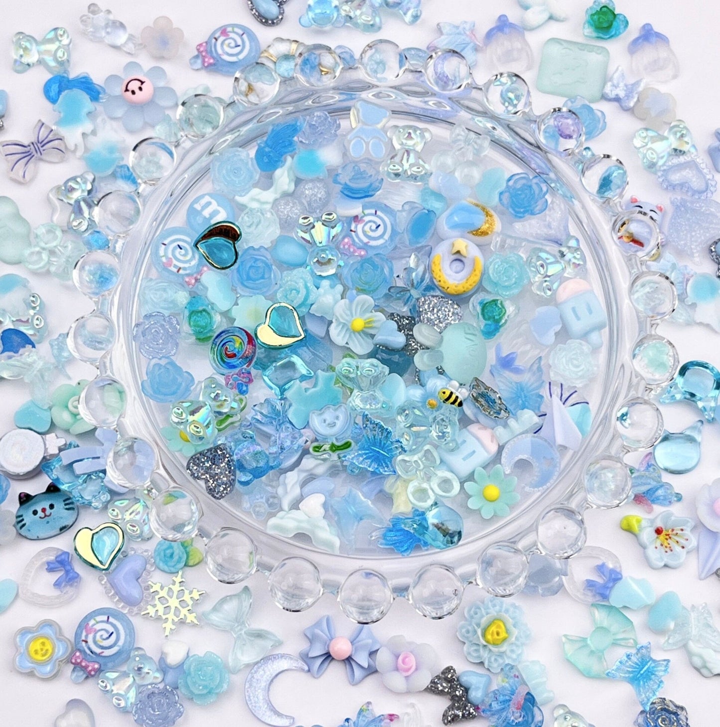 Color Coordinated Random Mix of Nail Charms, 3D Nail Art Charms, Mini Cabochon