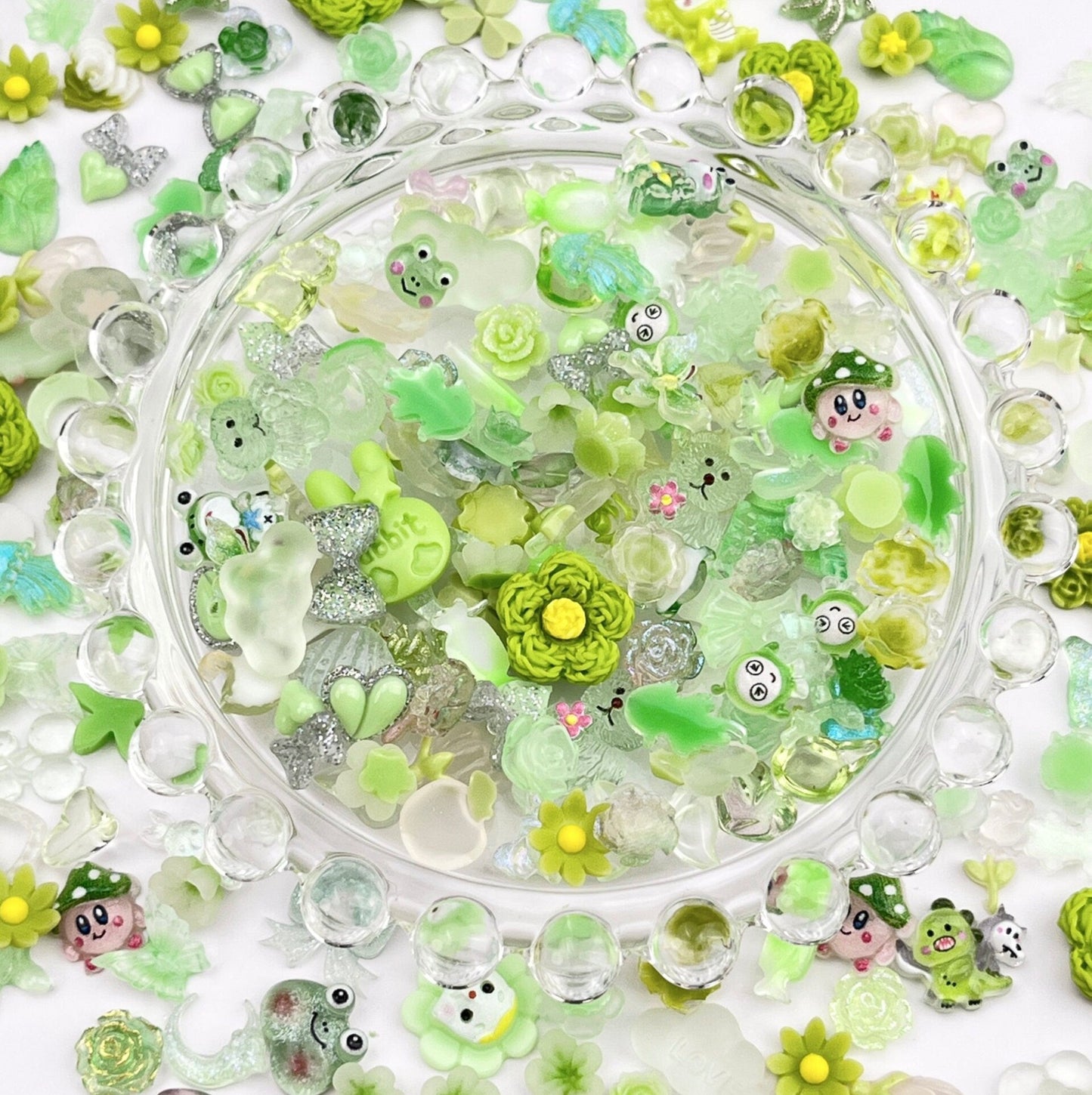 Color Coordinated Random Mix of Nail Charms, 3D Nail Art Charms, Mini Cabochon