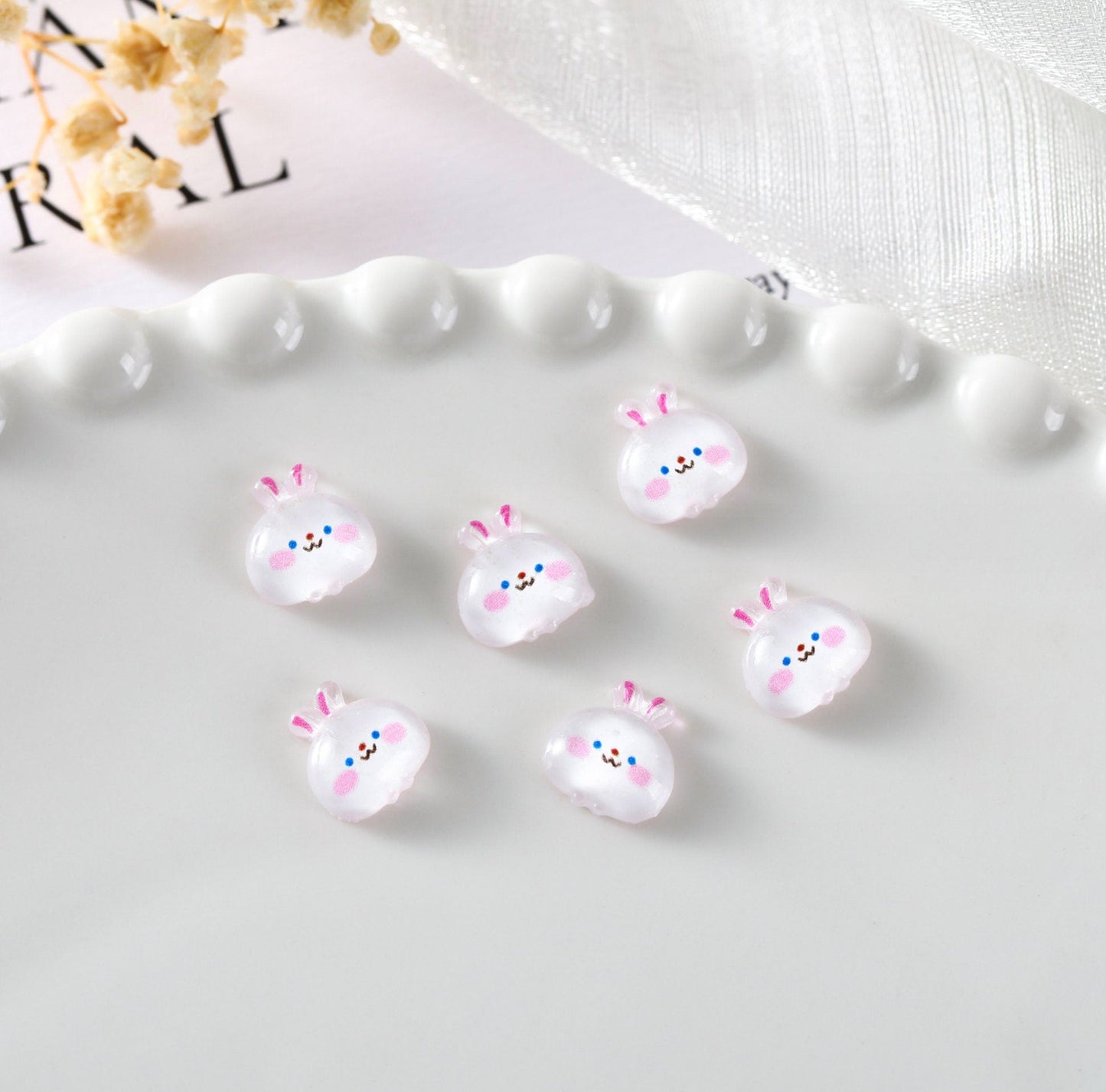 Chubby Bubble Animal Nail Art Charms, Mini Cabochon