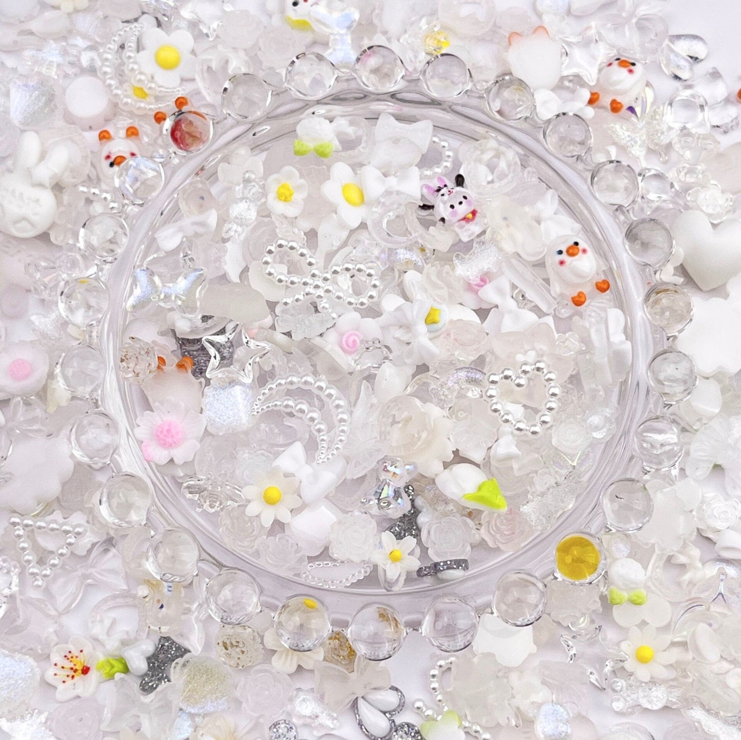 Color Coordinated Random Mix of Nail Charms, 3D Nail Art Charms, Mini Cabochon