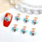 Colorful Mix of Cute Bees, Animal Themed  3D Nail Art Charms, Mini Cabochon