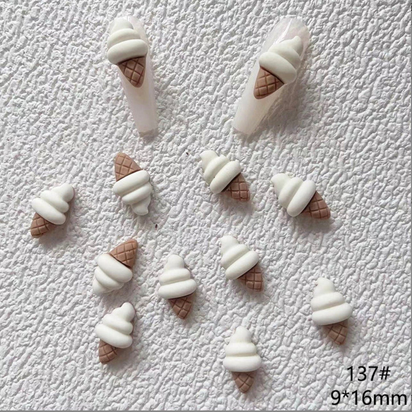 Cute Animal, Ice Cream, Unicorn, and Egg Theme 3D Nail Art Charms,Mini Cabochon