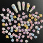 Cute Bear Lollipop Themed Nail Art Charms, Mini Cabochon