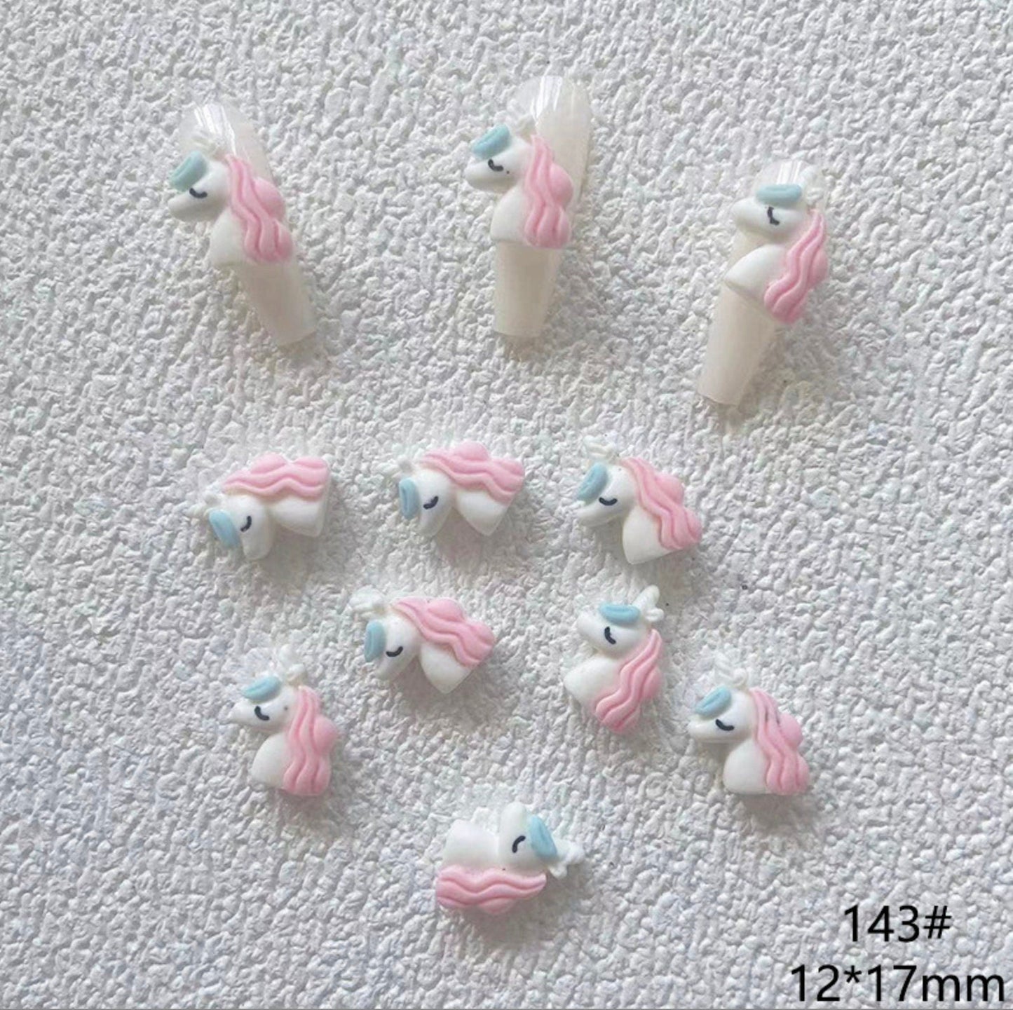 Cute Animal, Ice Cream, Unicorn, and Egg Theme 3D Nail Art Charms,Mini Cabochon