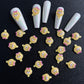 Cute Bear Lollipop Themed Nail Art Charms, Mini Cabochon