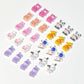 Cute Cartoon Animals with Shaking Bottom Theme Nail Art Charms, Mini Cabochon