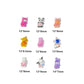 Cute Cartoon Animals with Shaking Bottom Theme Nail Art Charms, Mini Cabochon