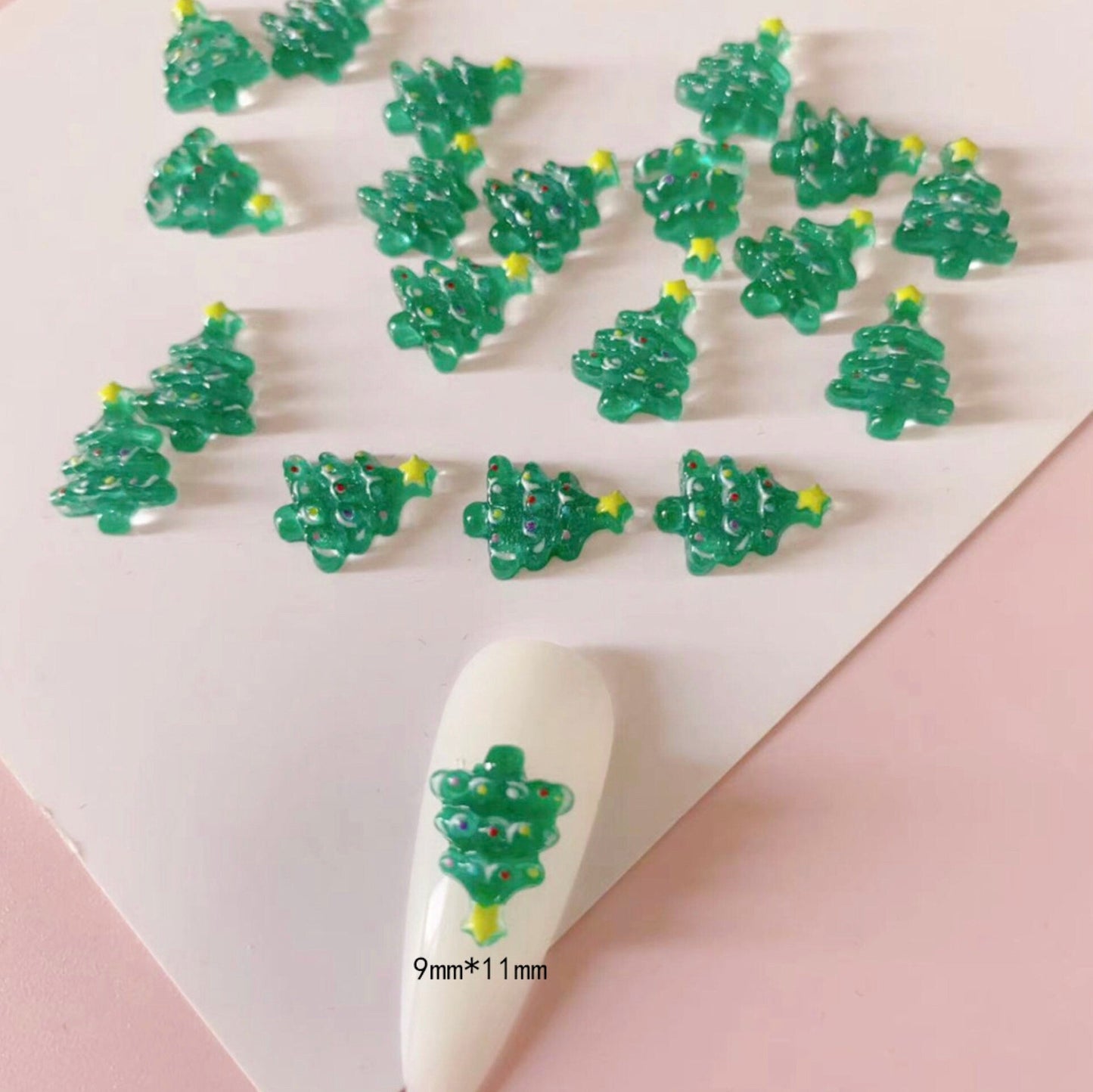 Cute Christmas Day Themed 3D Nail Art Charms, Mini Cabochon