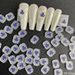 Cute Frosted Matte Mahjong Pieces Nail Art Charms, Mini Cabochon