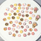 Donut Mix, Dessert Themed 3D Nail Art Charms, Mini Cabochon