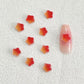Faux Sugar Covered Star Gummy Candy 3D Nail Art Charms, Mini Cabochon