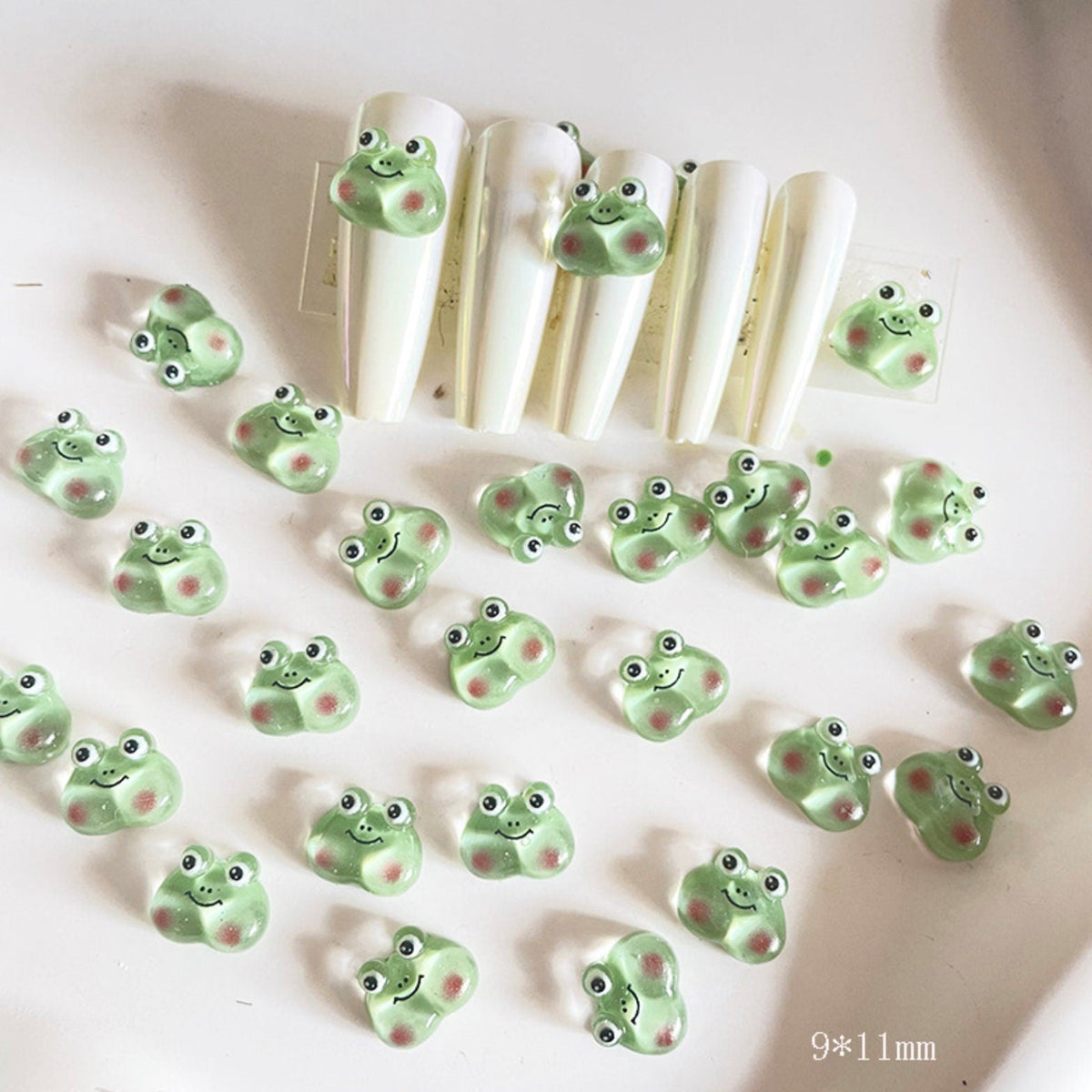 Funny Bubble Cheek, Animal Themed 3D Nail Art Charms, Mini Cabochon