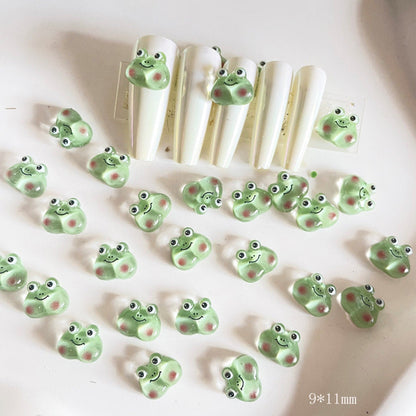 Funny Bubble Cheek, Animal Themed 3D Nail Art Charms, Mini Cabochon