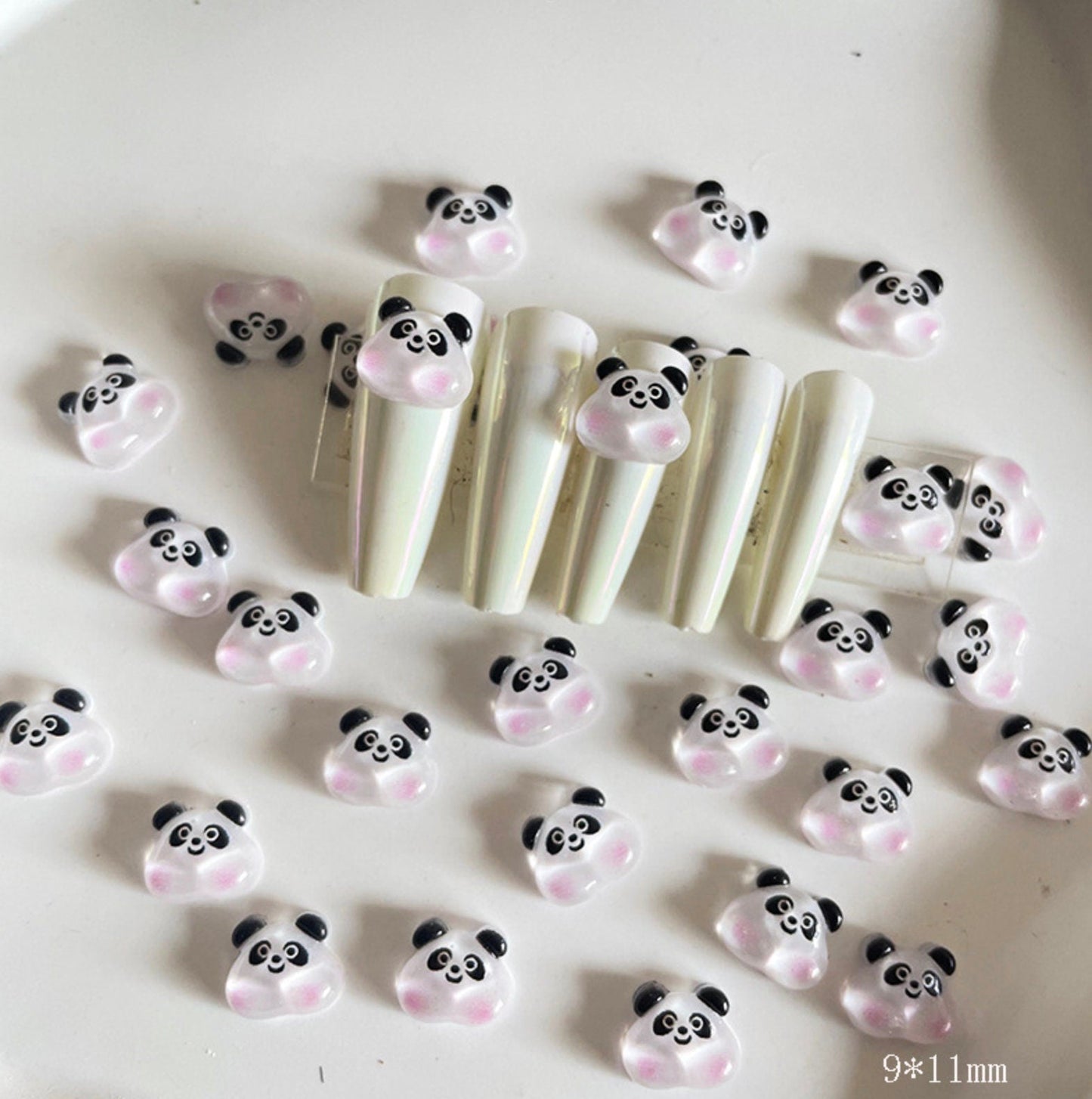 Funny Bubble Cheek, Animal Themed 3D Nail Art Charms, Mini Cabochon