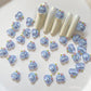Funny Bubble Cheek, Animal Themed 3D Nail Art Charms, Mini Cabochon