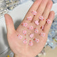 Kawaii Pink Strawberry Bear, Animal Themed 3D Nail Art Charms, Mini Cabochon