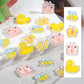 Kawaii Resin Nail Art Charms, (Bee, Planet, Duck, Butterfly, Square Bunny)