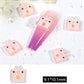 Kawaii Resin Nail Art Charms, (Bee, Planet, Duck, Butterfly, Square Bunny)