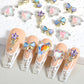 Large Rhinestone Bow, Heart, Star Wand Themed Nail Art Charms