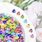Mixed Colors Glitter Ladybug Themed 3D Nail Art Charms, Mini Cabochon