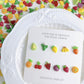 Mixed Fruit and Vegetable Themed 3D Nail Art Charms, Mini Cabochon