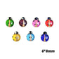 Mixed Colors Glitter Ladybug Themed 3D Nail Art Charms, Mini Cabochon