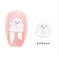 Resin Frog, Ghost, Strawberry Bear, Pink Bunny Nail Art Charms