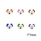 Random Mix of Colored Dogs, Animal Themed  3D Nail Art Charms, Mini Cabochon