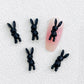Stitched Bunny Rabbit Doll, Animal Nail Art Charms,Mini Cabochon (7MM x 19MM)
